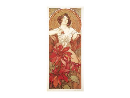 Pohled Alfons Mucha – Ruby, krátký