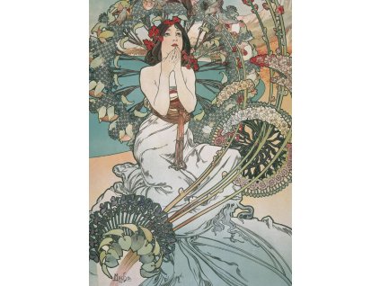 Pohled Alfons Mucha – Monaco Monte Carlo, krátký