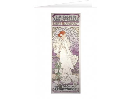 Blahopřání Alfons Mucha – La Dame aux Camélias
