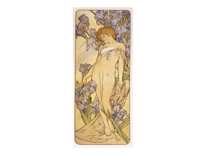 Pohled Alfons Mucha – Iris, dlouhý
