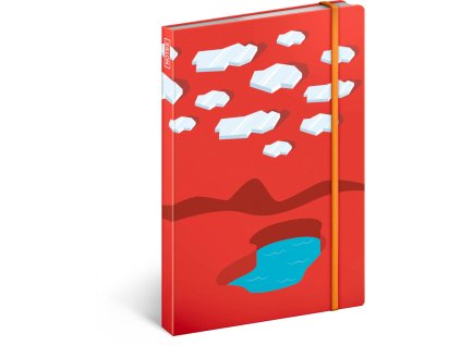 NOTIQUE Notes Ice Surfers, linkovaný, 13 x 21 cm