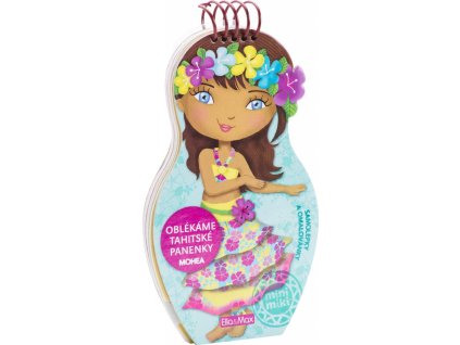 Oblékáme tahitské panenky Mohea - omalovánky