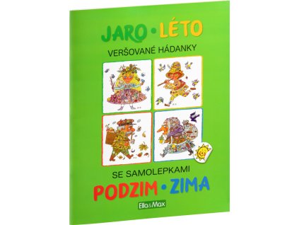 JARO, LÉTO, PODZIM, ZIMA – Kniha samolepek a hádanek