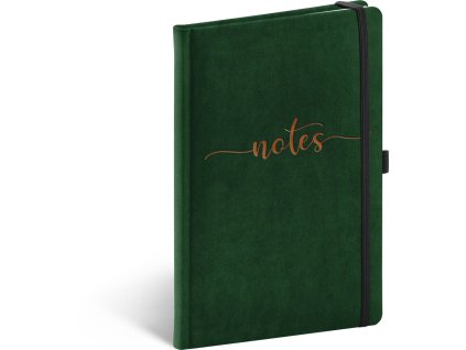 NOTIQUE Notes Samet Typo, linkovaný, 13 × 21 cm