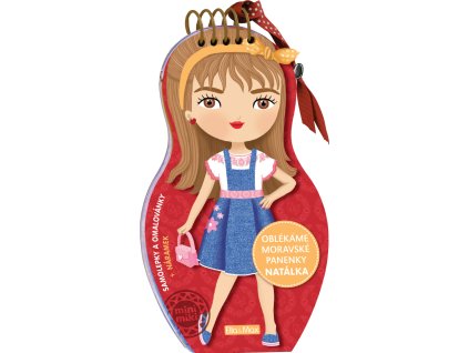 Oblékáme moravské panenky NATÁLKA – Omalovánky