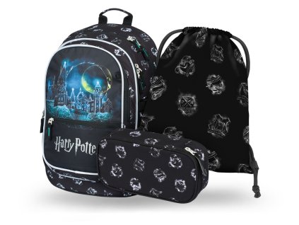BAAGL 3 SET Core Harry Potter Bradavice: batoh, penál, sáček