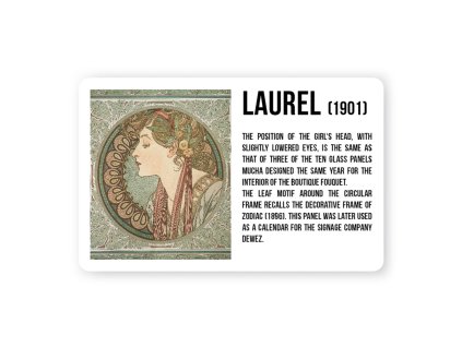Magnet Alfons Mucha - Laurel