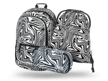 BAAGL 3 SET Core Mixture: batoh, penál, sáček