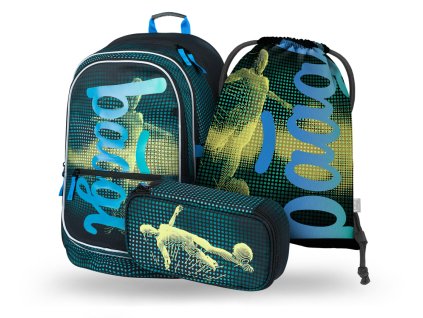 BAAGL 3 SET Core Fotbalový hráč: batoh, penál, sáček