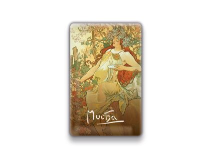 Magnet Alfons Mucha – Podzim, 54 × 85 mm