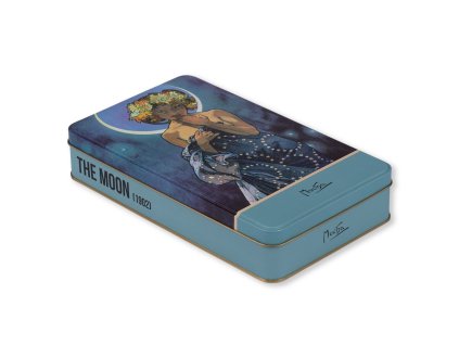Plechová dóza Alfons Mucha - Luna, 24 × 14 × 4 cm