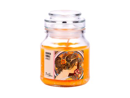 Vonná svíčka (vůně meruňka) Alfons Mucha – Petrklíč