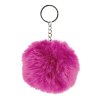 BAAGL Růžová pom pom klíčenka