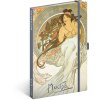 NOTIQUE Notes Alfons Mucha – Hudba, linkovaný, 13 x 21 cm