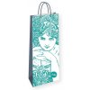 Dárková taška na lahev Alfons Mucha – Emerald, Fresh Collection