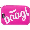 BAAGL Školní penál dvoupatrový Logo růžový