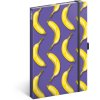 NOTIQUE Notes Banány, linkovaný, 13 x 21 cm