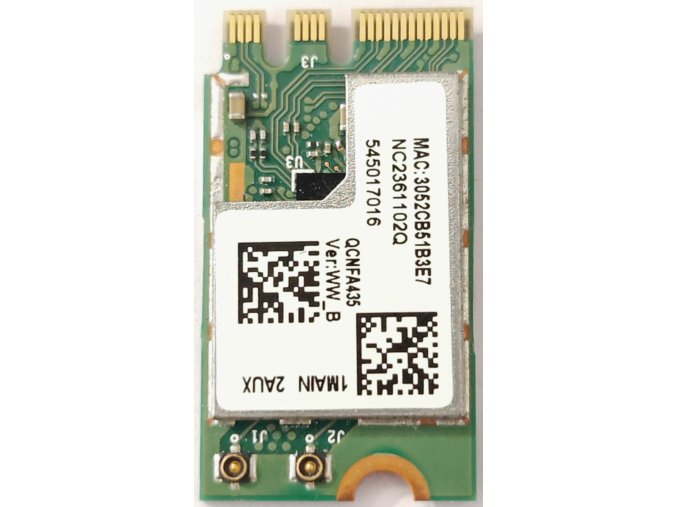 Qualcomm Atheros QCNFA435 gyári új PCI-e M.2 NGFF WiFi (802.11AC) + Bluetooth 4.1 kártya Acer, Lenovo (NC.23611.02Q, 01AX709)