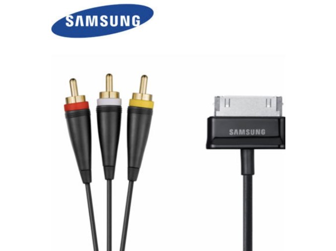 Composite Stereo Video Sync Cable for Samsung Galaxy Tab 30-Pin Media Stream OEM