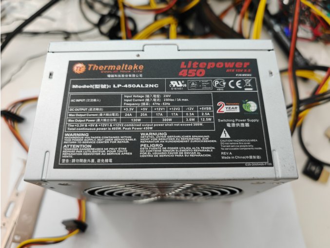 Thermaltake Litepower 450W LP-450AL2NC tápegység