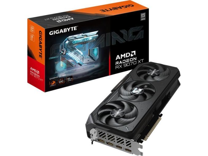 GIGABYTE Radeon RX 9070 XT GAMING OC 16GB GDDR6 256bit (GV-R9070XTGAMING OC-16GD) Videokártya