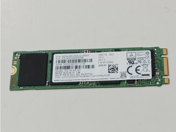 Samsung PM871B 512GB MZNLN512HAJQ  M2 SSD