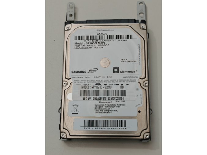 Samsung Momentus 1TB 2.5  ST1000LM024 HN-M101MBB HDD Winchester