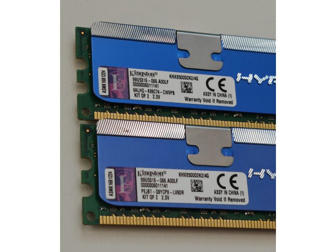 Kingston HyperX Blu KHX8500D2K2/4GB DDR2 Memória KIT – 8GB (2x4GB) 1066Mhz