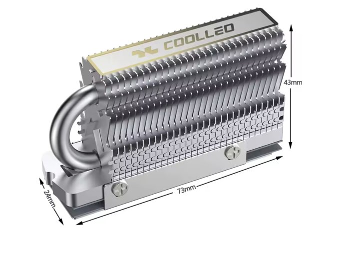 COOLLEO HR-09 M.2 2280 SSD Hűtőborda – Hatékony hőelvezetés hőcsővel