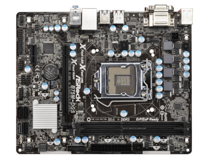 ASRock B75M-DGS – MATX Intel B75 chipsetes alaplap LGA 1155 foglalattal PCI-e 3.0