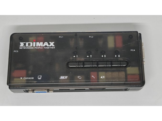Edimax EK-UAK4 – 350MHz sávszélesség, 4 portos USB KVM switch with audio