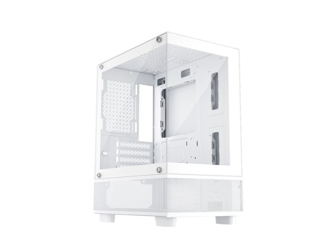 1stPLAYER® Gaming MI2-A Számítógépház, Mini-Tower, M-ATX/ITX, tápegység nélkül, fehér színű