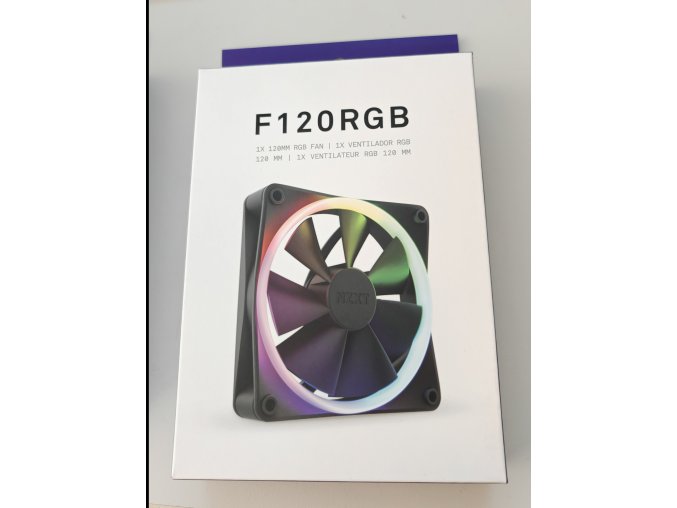 NZXT F120 RGB Black (RF-R12SF-B1) - 120mm házhűtő ventilátor, RGB világítással