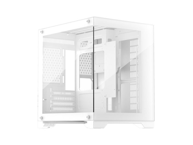 Gaming MV5-TP Számítógépház, Cube-Tower, M-ATX/ITX, tápegység nélkül, fehér szín