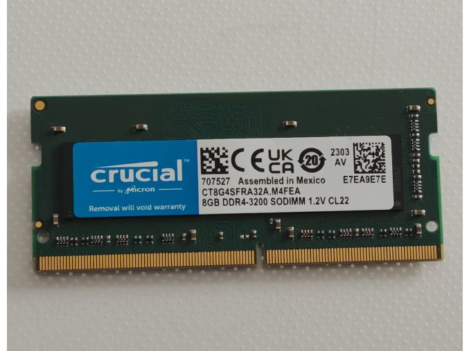 Cruical 8GB DDR4 3200Mhz SODIMM 1.2v CL22