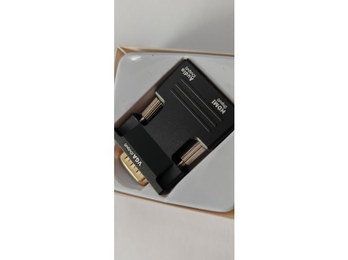 HDMI to VGA and audio adapter + Jack cable