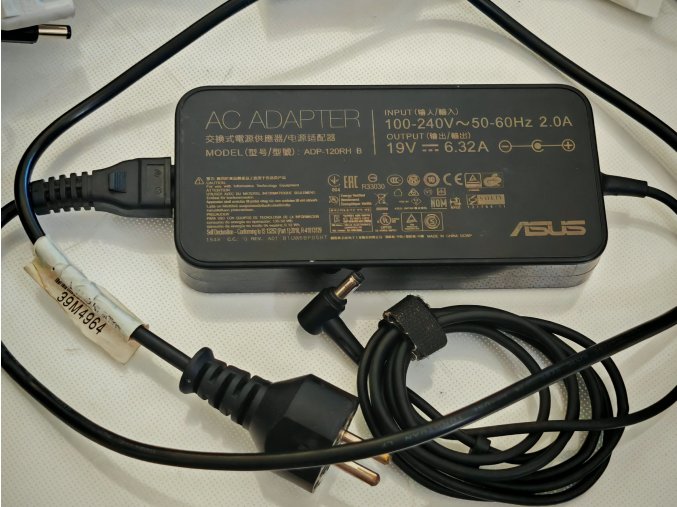 Asus 19V 6.32A 120W töltő adapter, PA-1121-28, (csatlakozó átmérő: 6mm/4mm)