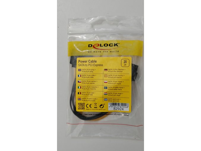 SATA Power Cable 15 Pin To 6 Pin PCI EXPRESS PCI-E Sata Graphics Converter