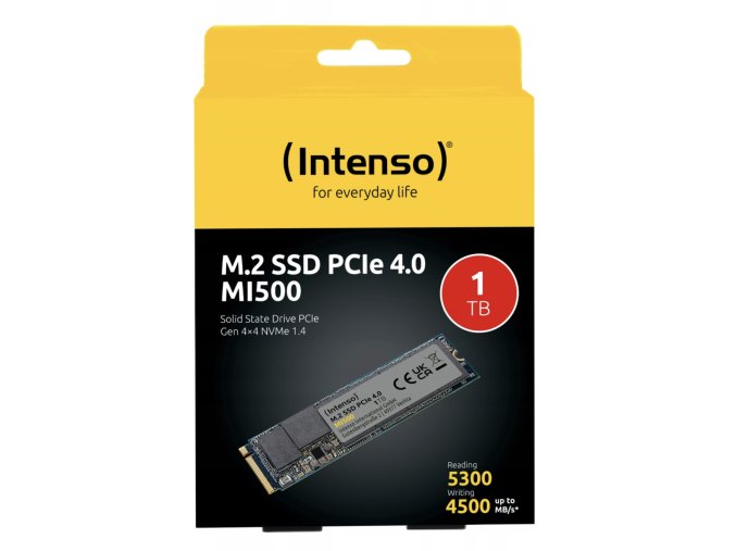 Intenso MI500 1TB NVMe SSD – PCIe 4.0, M.2 – ÚJ