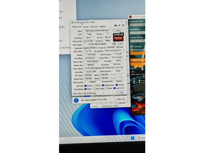 Sapphire Radeon R9 380 NITRO 4G GDDR5 videokártya