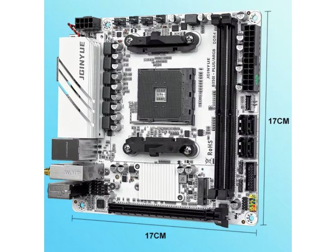JGINYUE B350i PLUS ITX AM4 ARGB alaplap