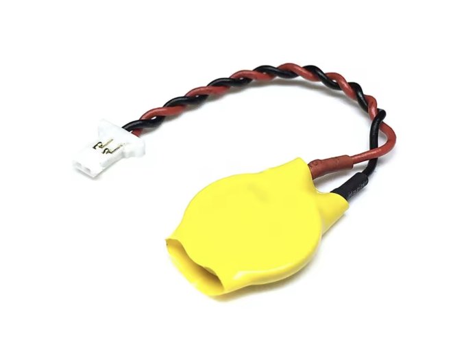 CR2016 BIOS elem , 2-Pin, 3V, 230 mAh, ragasztóval