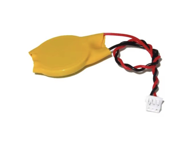 CR2032 Battery with Wires, 3-Pin, 3V, 230 mAh, ragasztóval