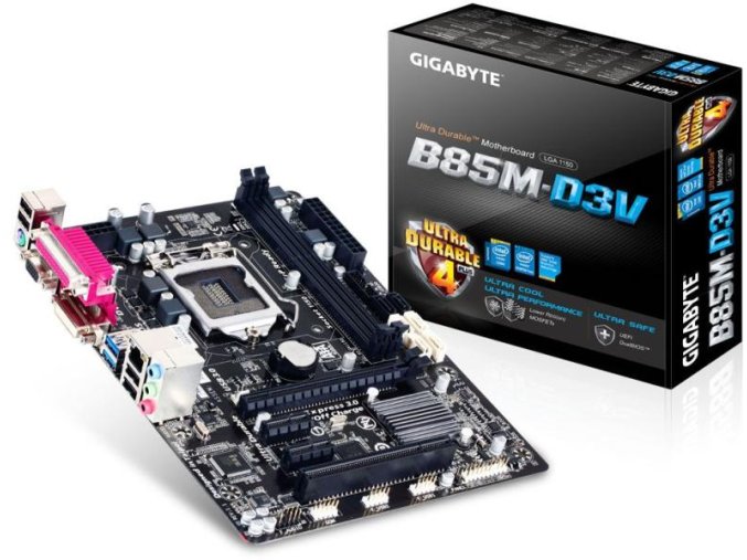 Gigabyte GA-B85M-DV3 + Core i3 4130 CPU félkonfig