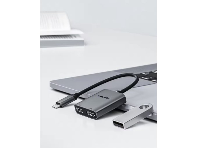 Lemorele Type C to Dual HDMI 2.0 Adapter – 4K 60Hz, Plug and Play