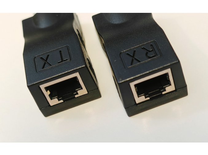 2 db. 4K HDMI 30M Hosszabbító RJ45  – HDMI 1.4, 4K 30Hz, Cat 5e/6 LAN Ethernet Extender