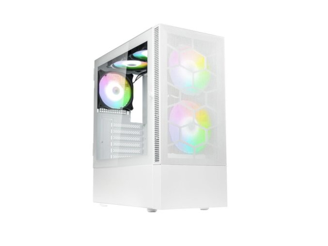 Kolink Observatory MX Mesh ARGB – Fehér, lenyűgöző RGB világítással