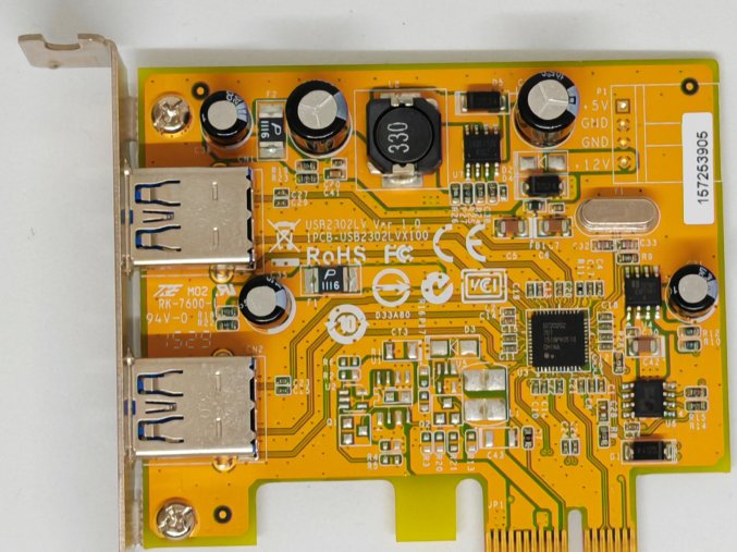 USB 3.0 Dual ports PCI Express Host Controller Low profile