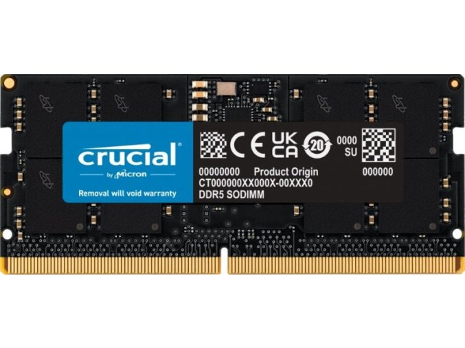 16GB 5600MHz DDR5 notebook RAM Crucial CL46 (CT16G56C46S5)