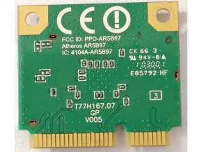 Atheros AR5B97 802.11b/g/n mini PCI-E wifi kártya